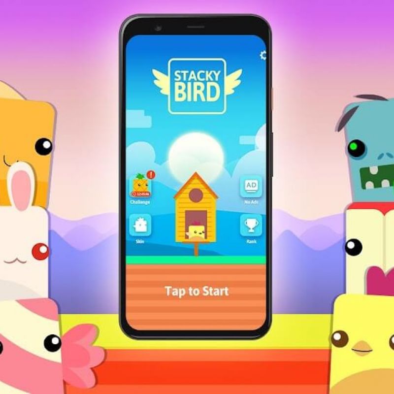 Stacky Bird: Fun Egg Dash Game